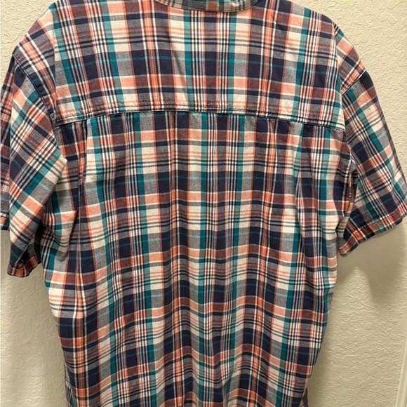 Vintage Bugle Boy Multicolor Plaid Button Down Shirt Size Large - Picture 4 of 5